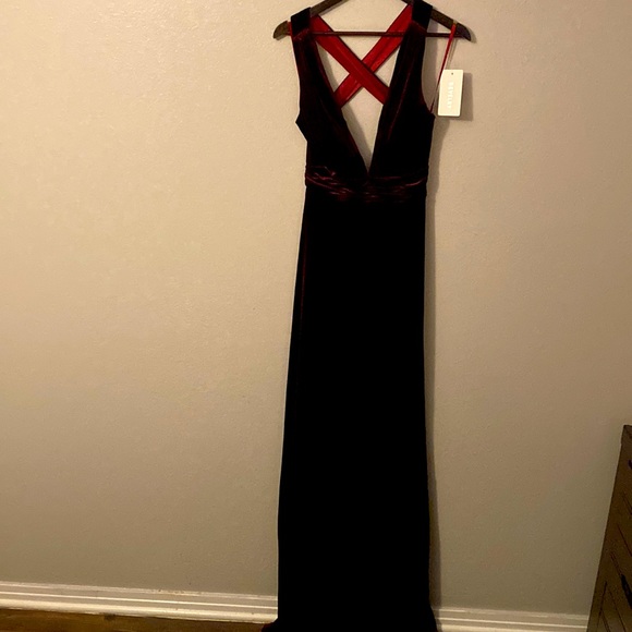 Revelry Bridesmaid Dress, NWT, burgundy, size 8 - Picture 1 of 14